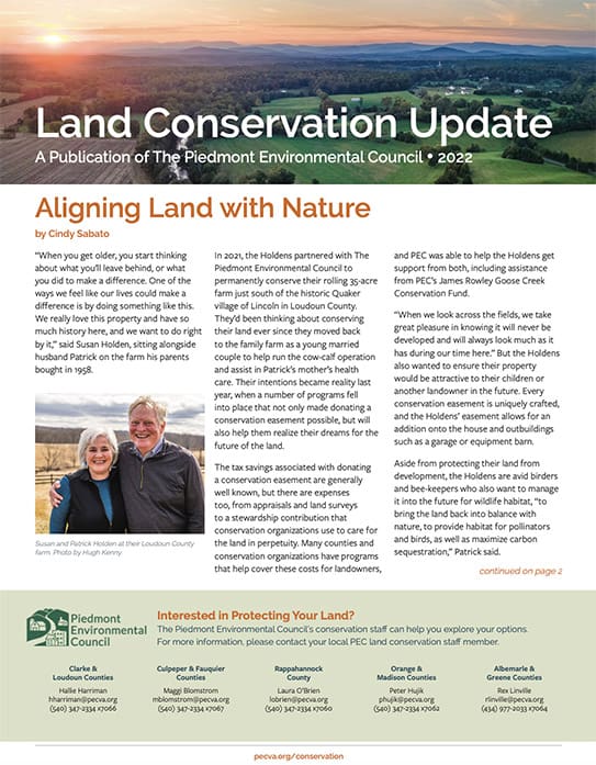 land conservation update cover page