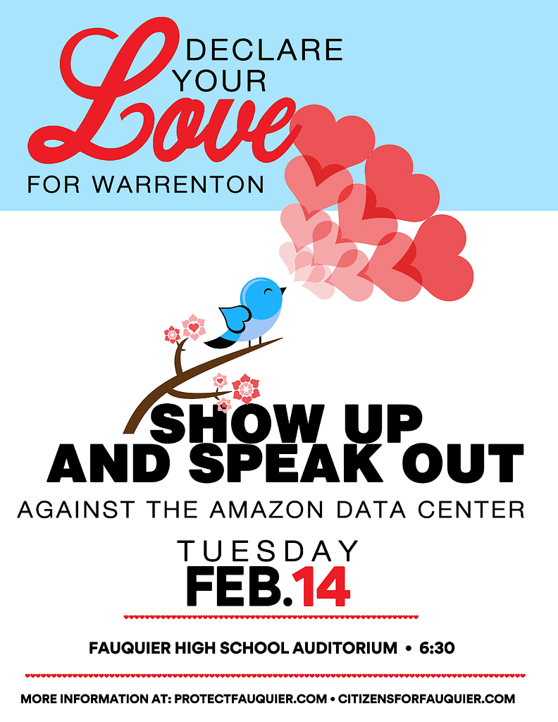Reminder: Amazon data center hearing Feb. 14